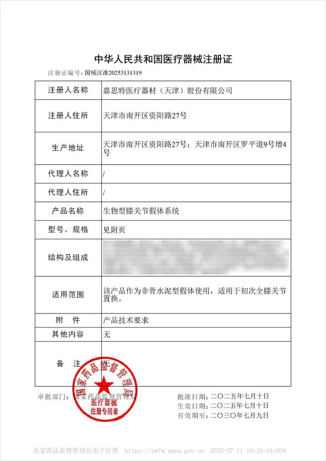 重磅！国家创新医疗器械上市JUST生物膝打破中美技术代差(图1)